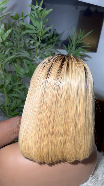 Straight Blonde Perfection Human Hair Wig