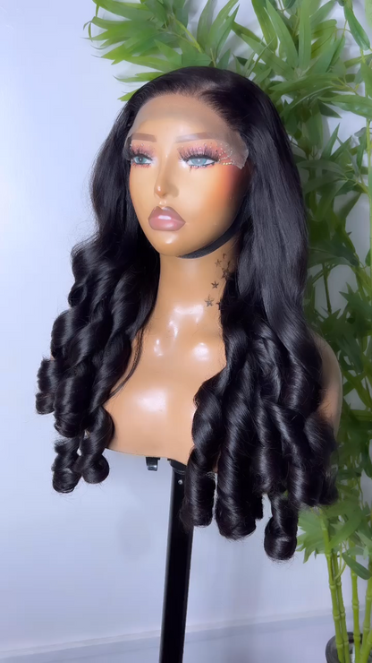 Super Bouncy Hot Trend | Human Hair Glueless Wig